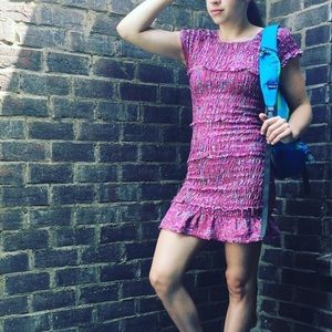 Pink Floral Free People Dress